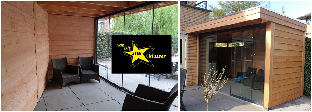 Maatwerk opdracht: tuinkamer met glazen schuifdeuren